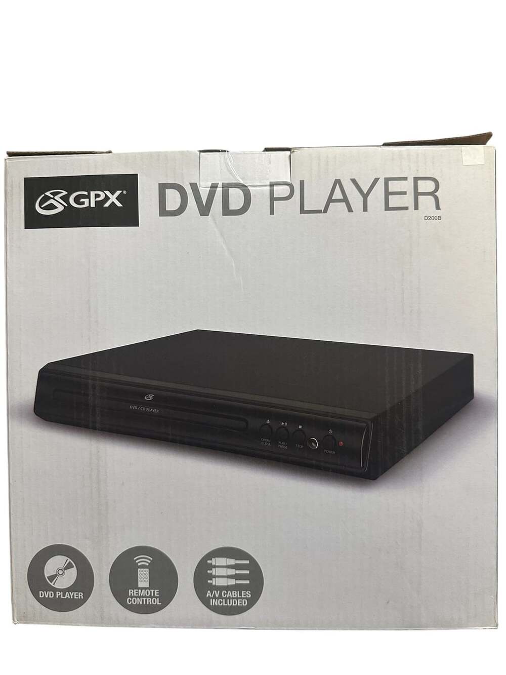 GPX D200B Progressive Scan DVD Player with Remote Control Black